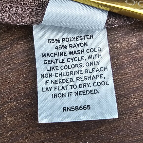 NWT!! Caslon Lightweight Twist Front V-Neck Tee T-Shirt  M, Coffee Bean - Picture 8 of 9